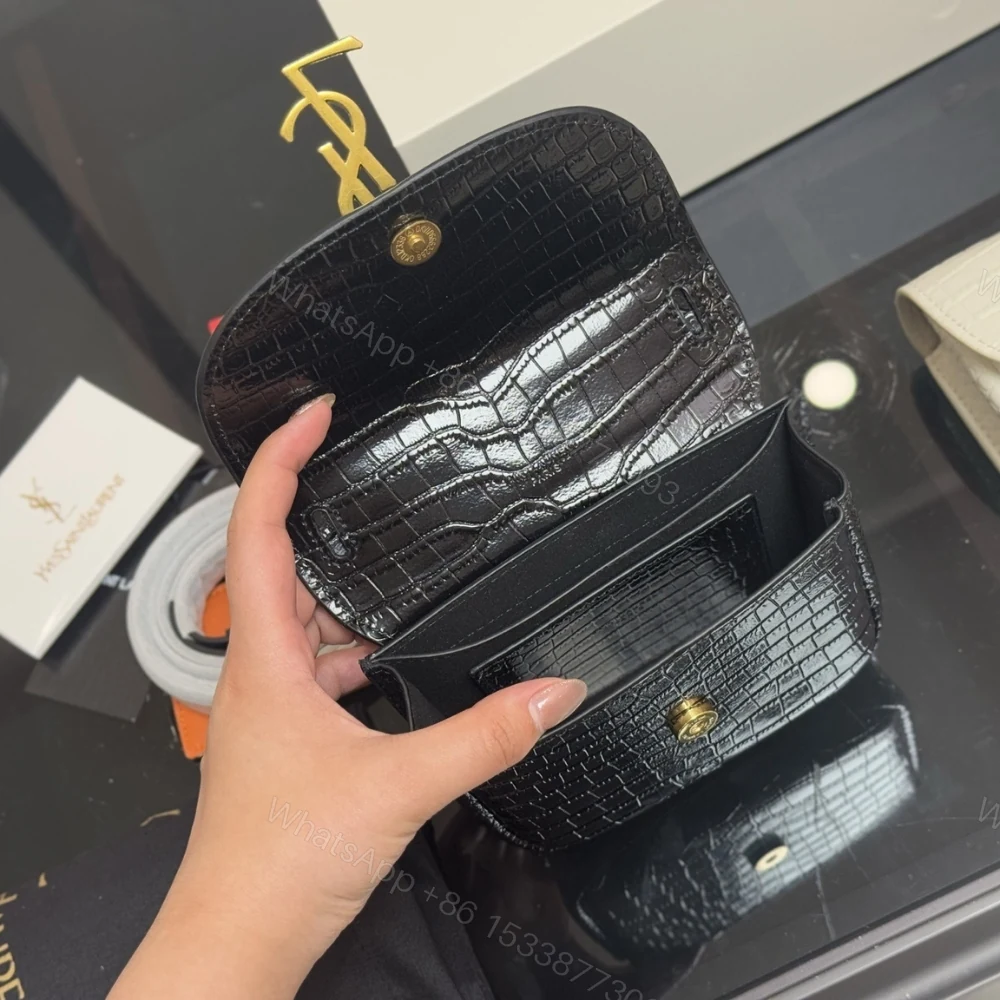 View 7 of Saint Laurent Kaia Small Satchel Shoulder Bag Black 17Cm