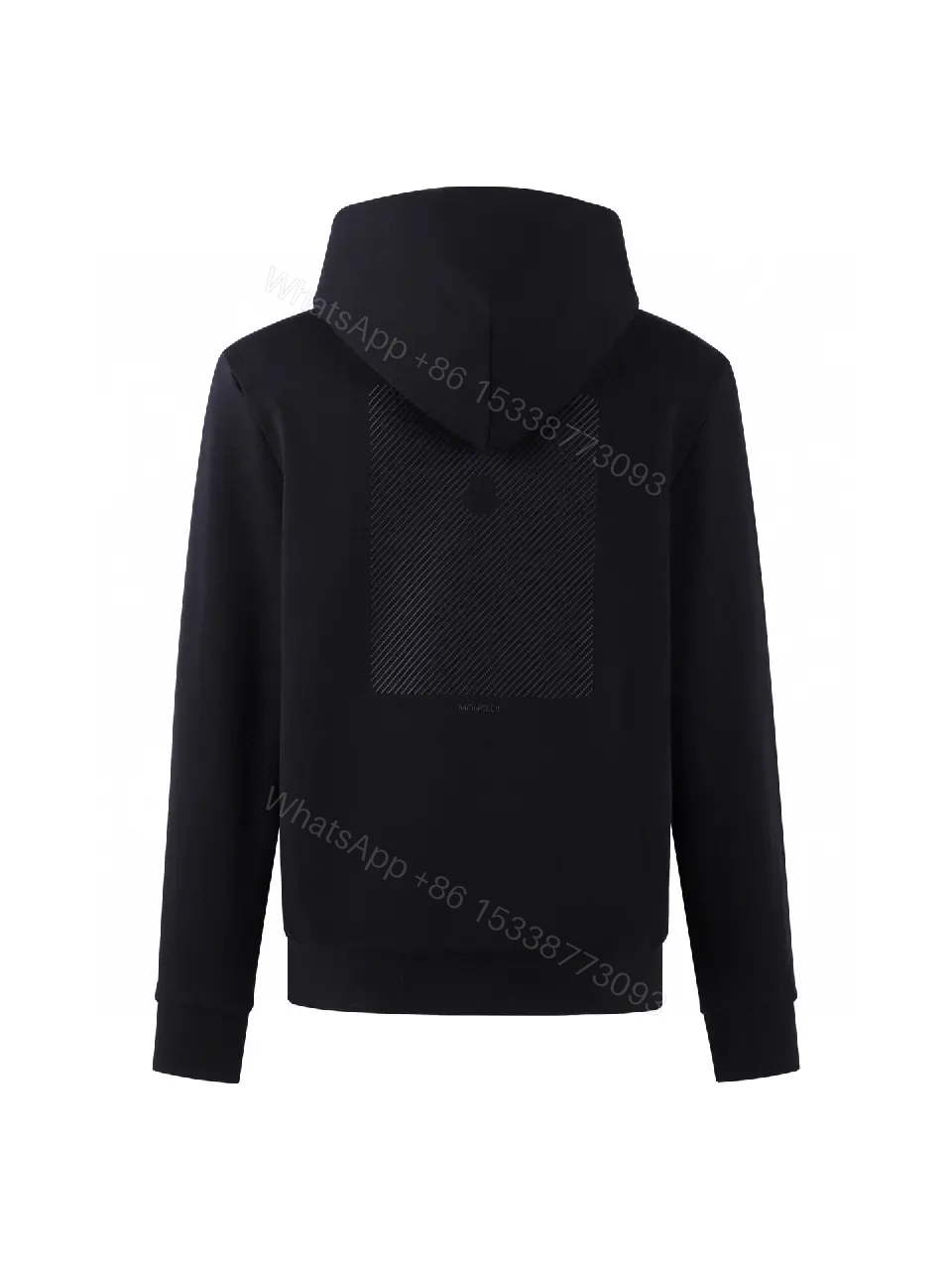 View 4 of Minimalist Black Hoodie: Premium Comfort & Subtle Logo