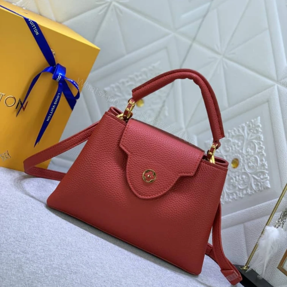 View 4 of Louis Vuitton Capucines BB Bag Scarlet Red 27Cm M52689