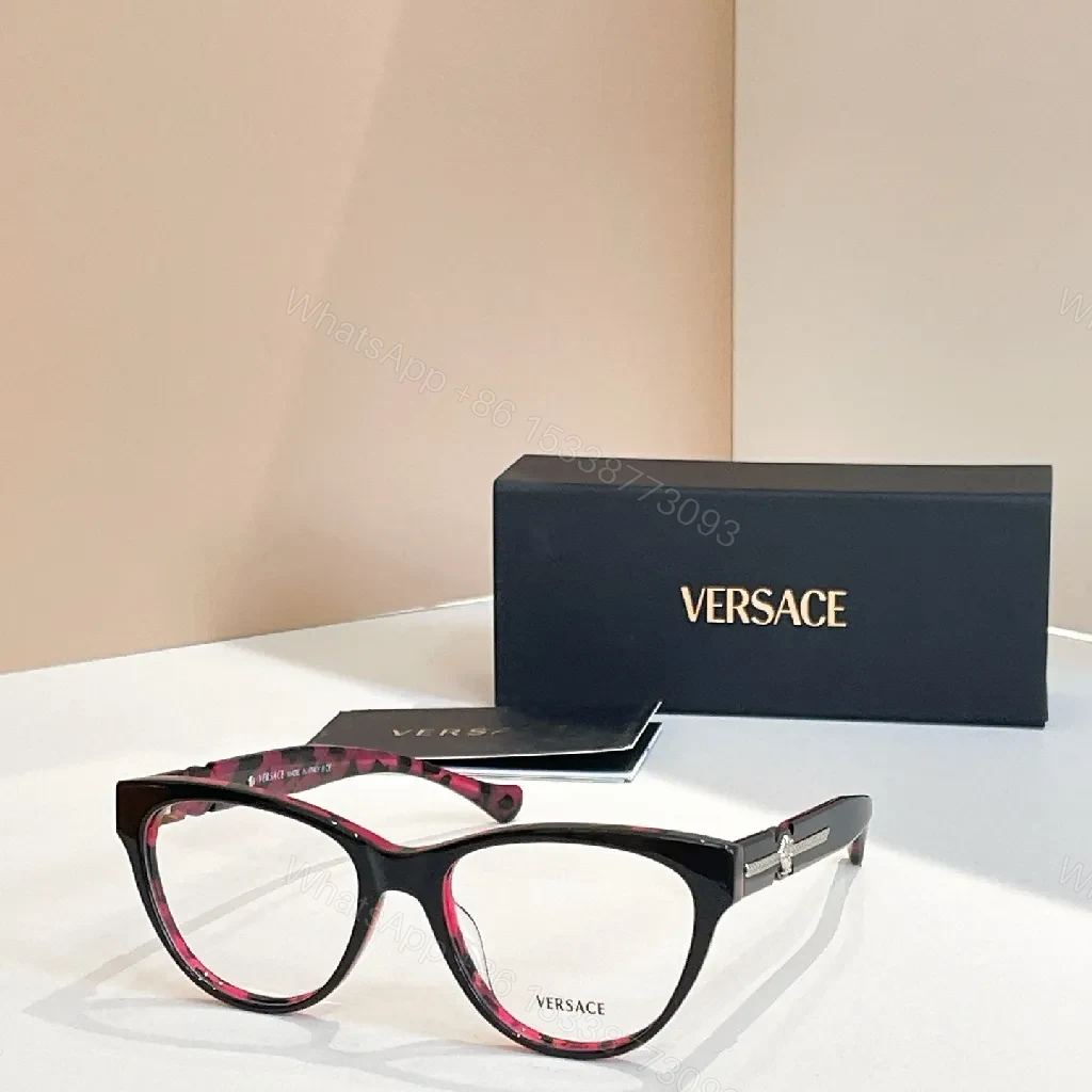 View 5 of Chic Black Acetate Round-Rectangle Eyewear with Gold Accents