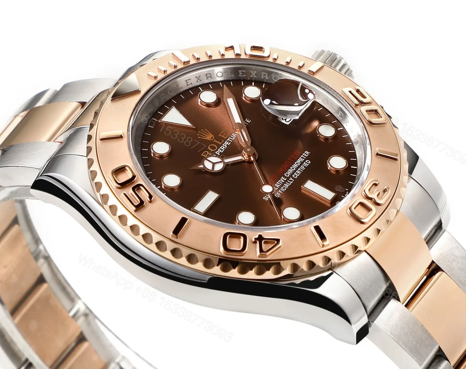View 4 of RM Factory Clean Factory Rolex Yacht-Master 40 Rose Gold Brown Dial