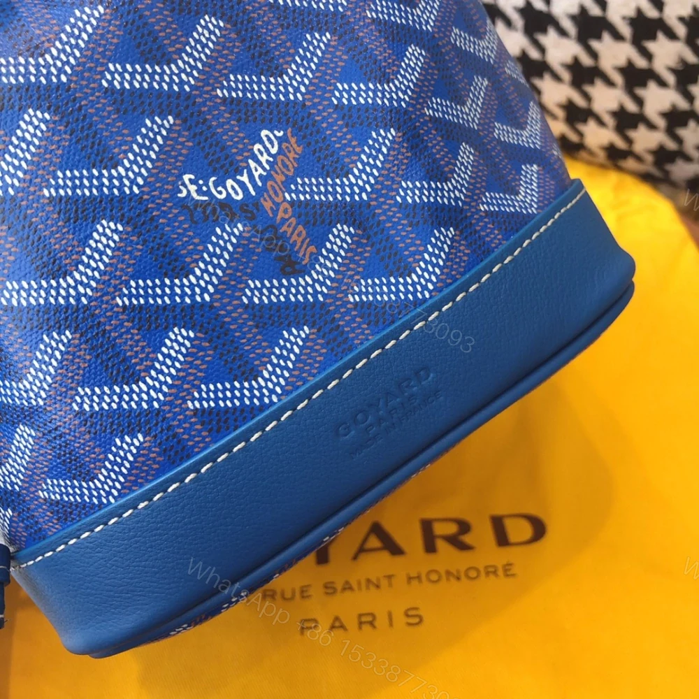 View 6 of 高仿Goyard*PEFLOT3抽繩水桶包藍色免檢版