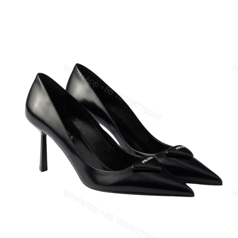 View 11 of Prada Brushed Leather Pumps Black 1I928M 055 F0002 F 075