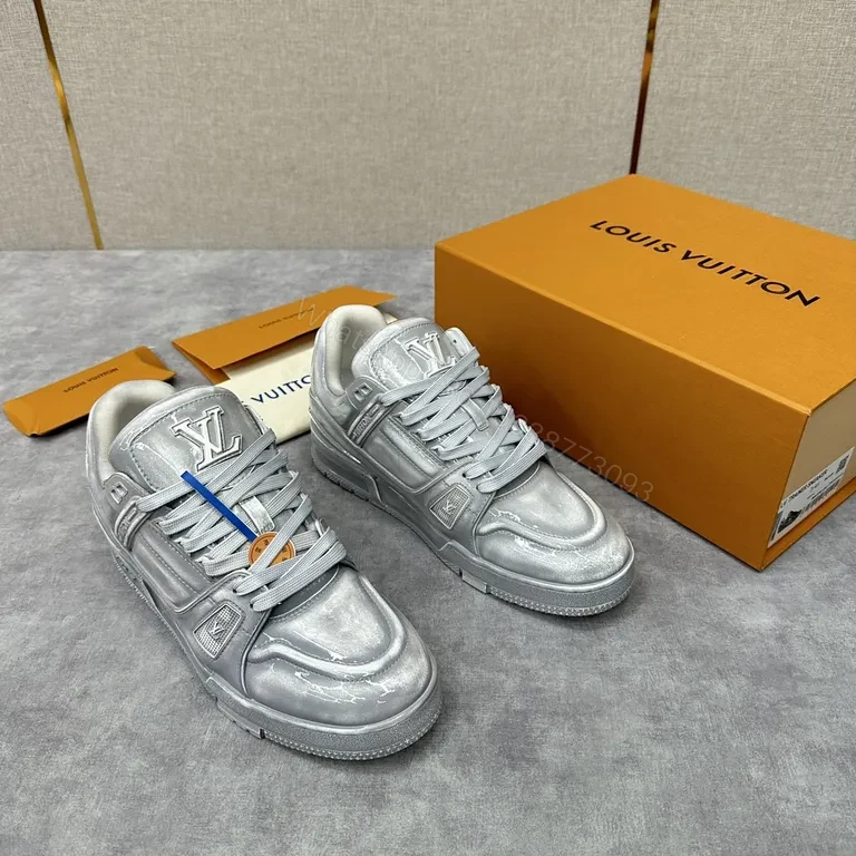 View 9 of Metallic LV High-Top Sneaker: All-Day Comfort & Luxury