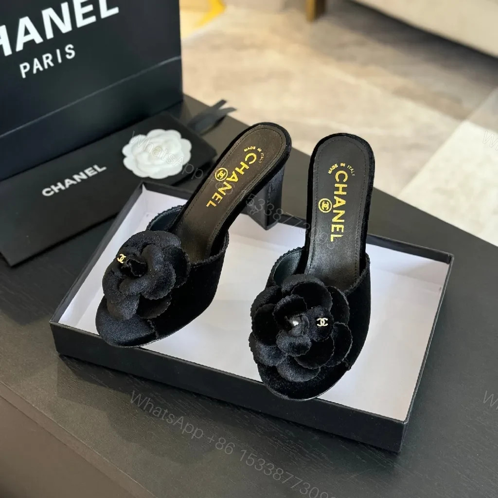View 3 of Chanel-Inspired Velvet Mules: All-Day Comfort, Sophisticated Style