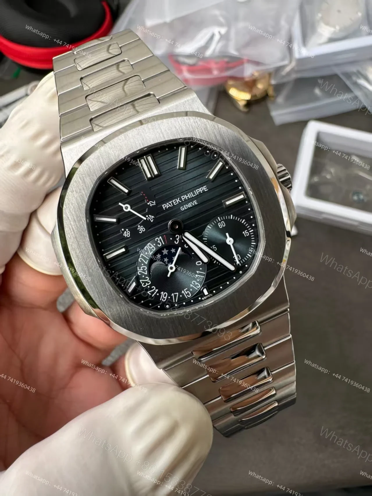View 8 of Patek Philippe Super Clone Nautilus 5712/1A-001 Moon Phase 40MM