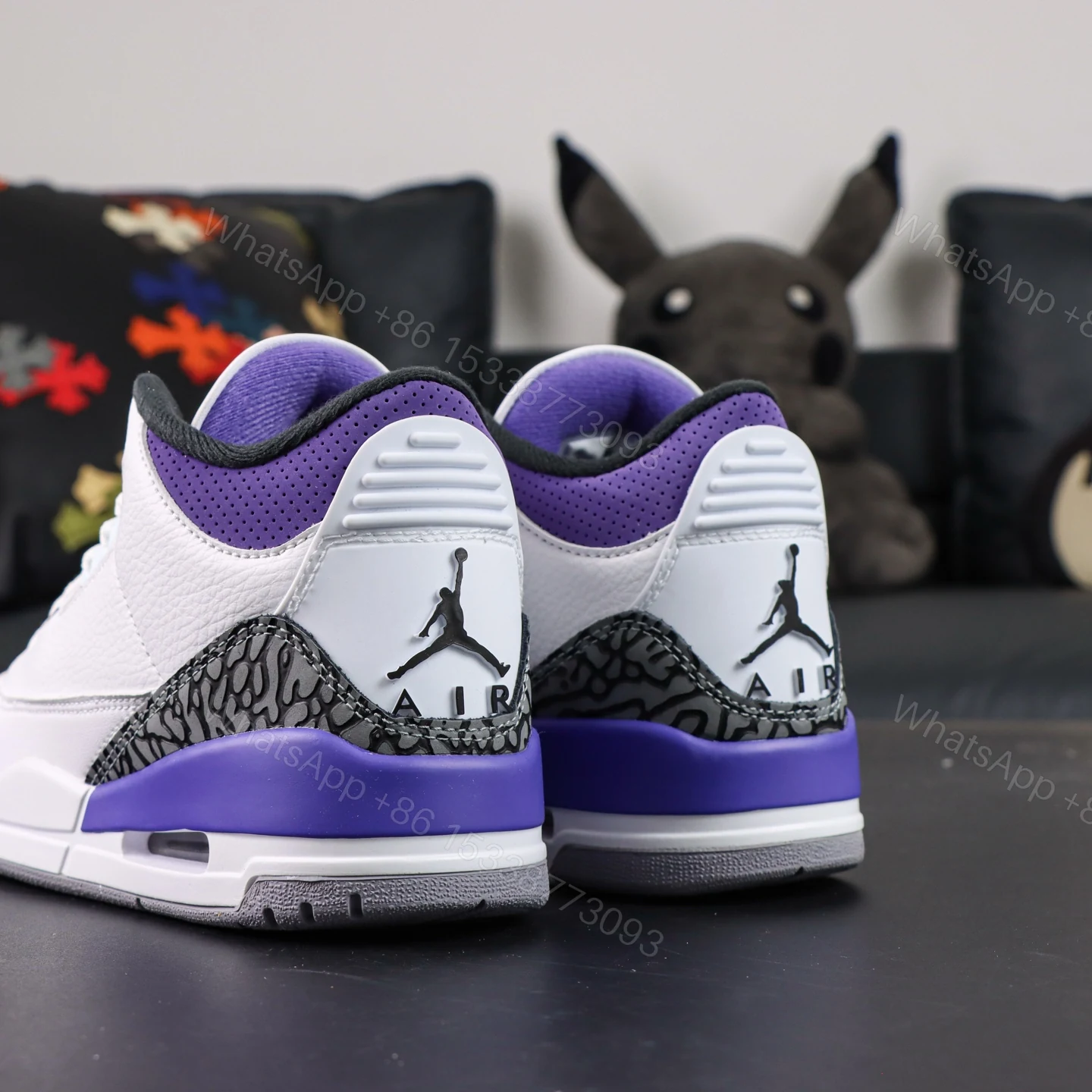 View 6 of Air Jordan 3 Retro Dark Iris Replica