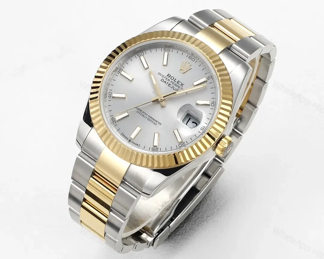 View 2 of DJ Factory Clean Factory JVS Rolex Datejust Silver Two-Tone Watch
