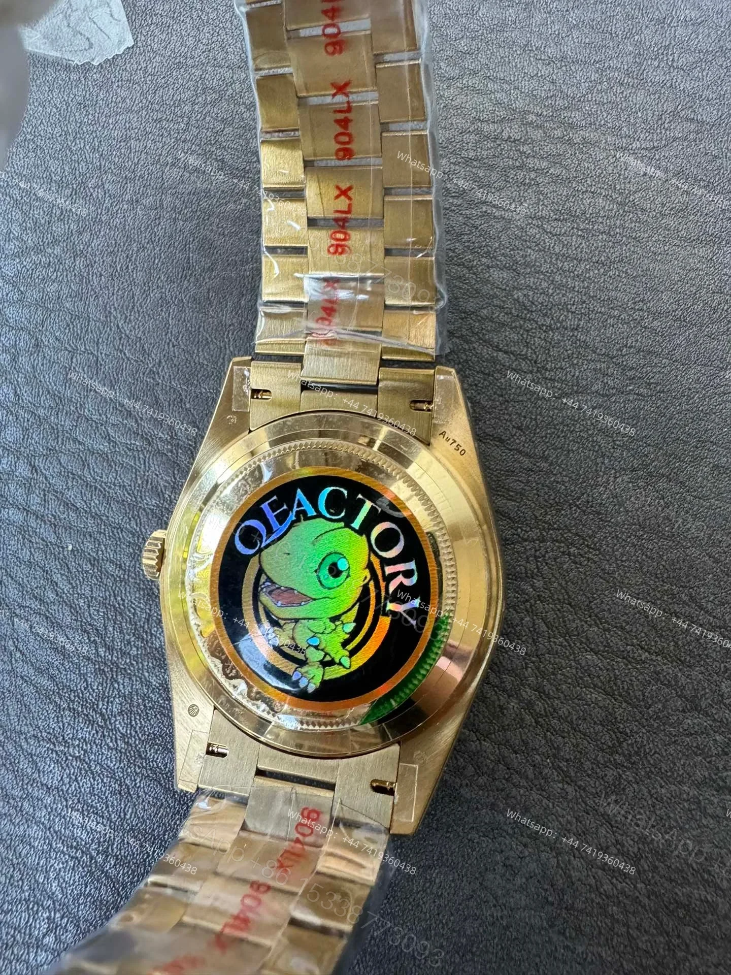 View 9 of Rolex Day-Date M228348RBR-0001 1:1 Replica Moissanite Diamond Bezel Black Dial 40MM 3255 Movement Super Clone Watch