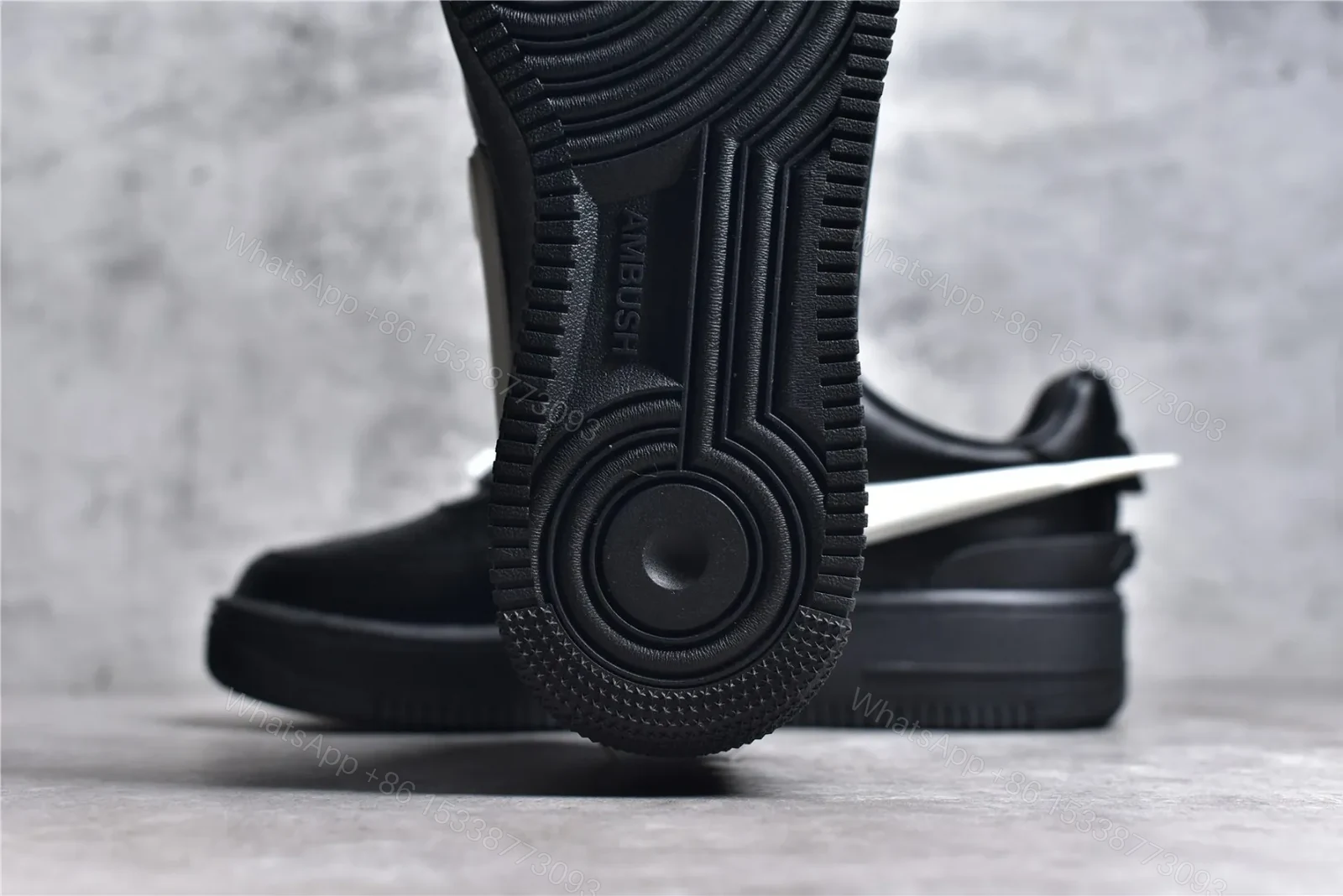 View 9 of AMBUSH x NK Air Force 1 Low Black Reps