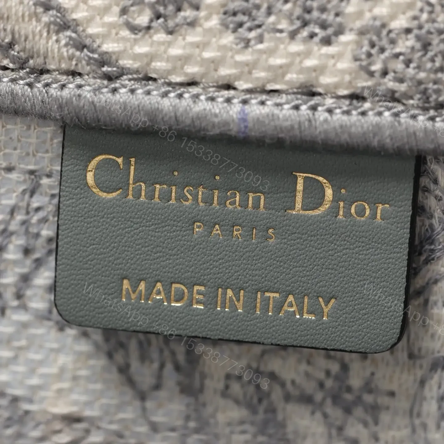 View 14 of 高仿Dior*BookTote系列茹伊刺繡灰色L免檢版