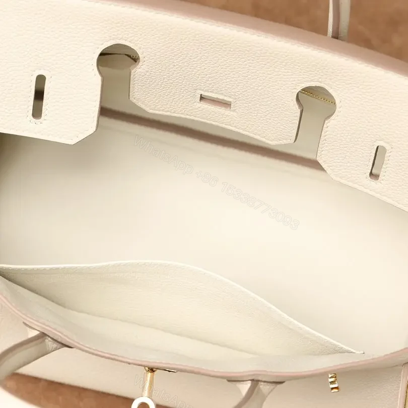 View 9 of 高仿Hermes*Birkin30奶昔白金扣免檢版