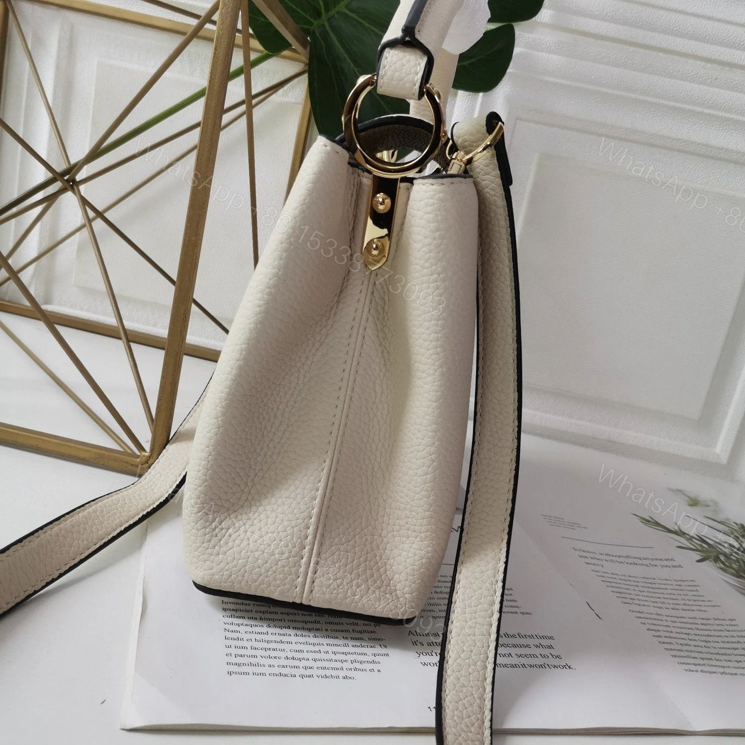 View 9 of Louis Vuitton Capucines Eggshell