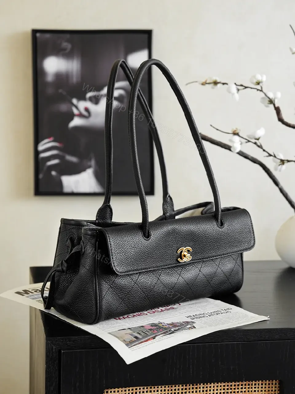 View 8 of Pebbled Leather Satchel: Timeless, Everyday Luxury Bag