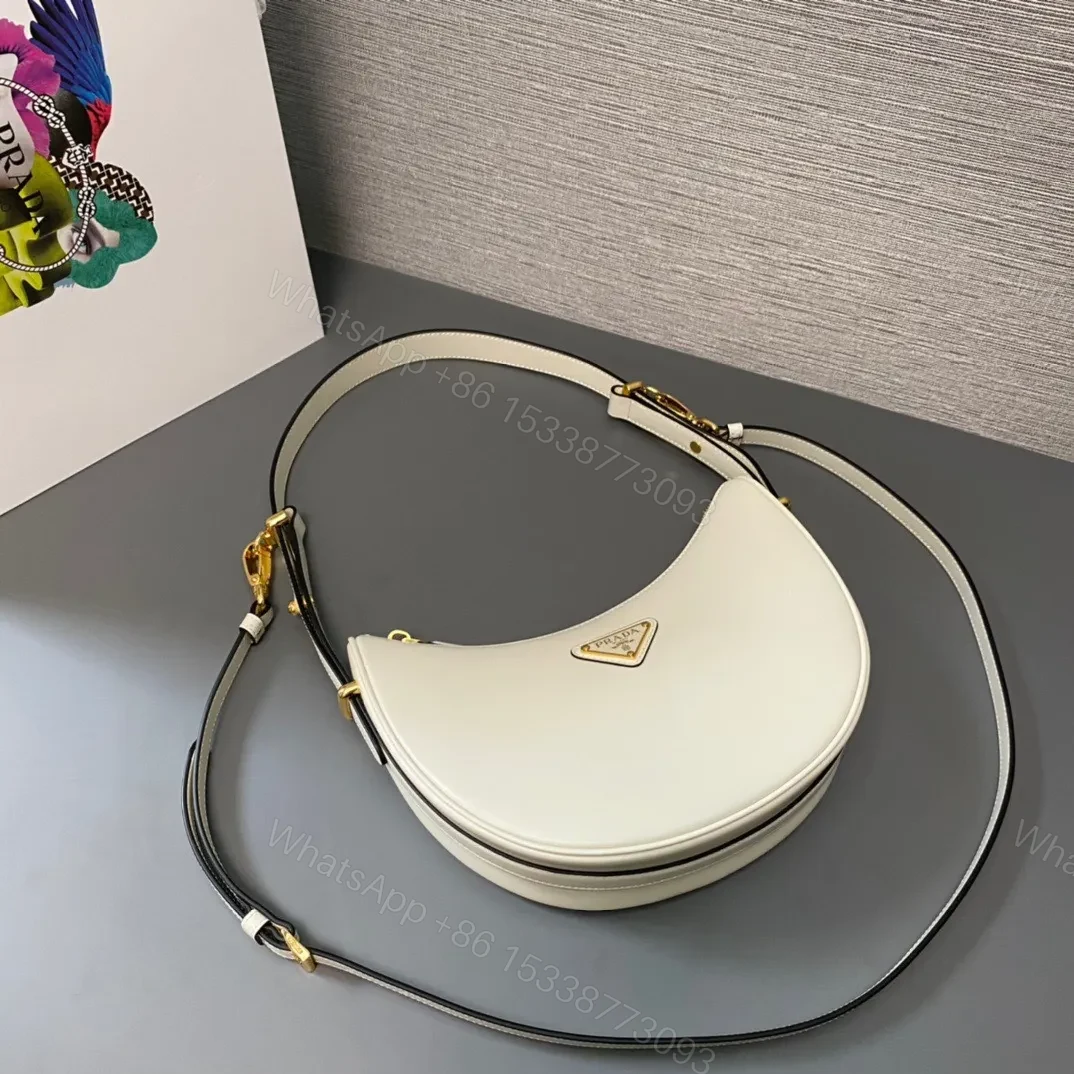 View 5 of Prada Arque Small Leather Shoulder Bag