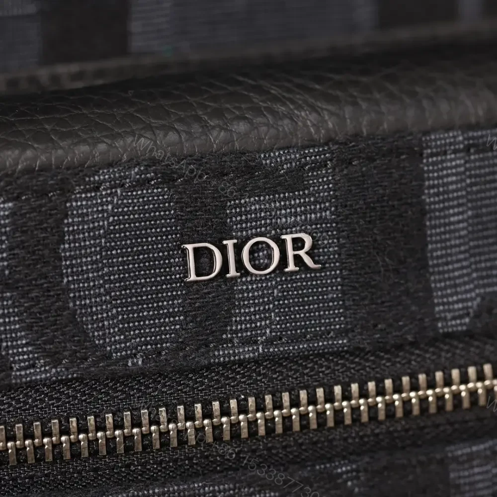 View 9 of 高仿Dior*Rider系列雙肩背包Oblique印花黑色免檢版