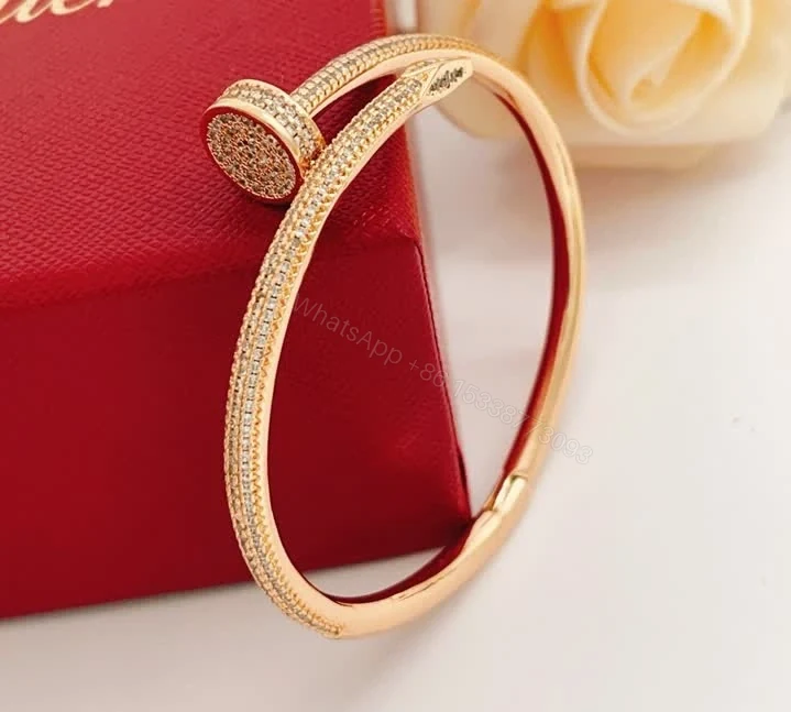 View 6 of Cartier Juste un Clou Replica Full Pavé Bracelet