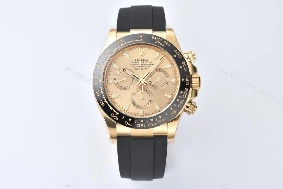 DJ Factory Clean Factory Clean Factory Gold Daytona Champagne Dial — view 1