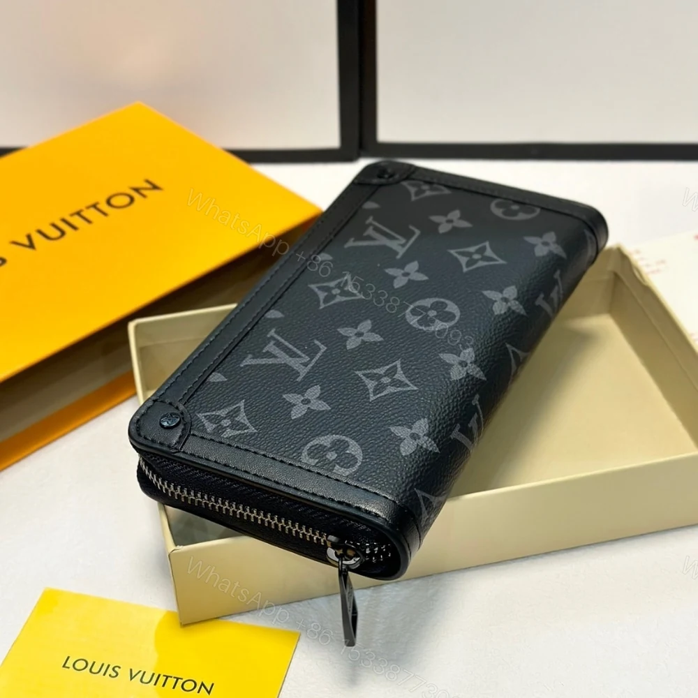 View 13 of SUMMER SET: LOUIS VUITTON KEEPALL BANDOULIÈRE 50 MONOGRAM ECLIPSE & LONG WALLET MONOGRAM ECLIPSE TRUNK ZIPPY BLACK 19CM