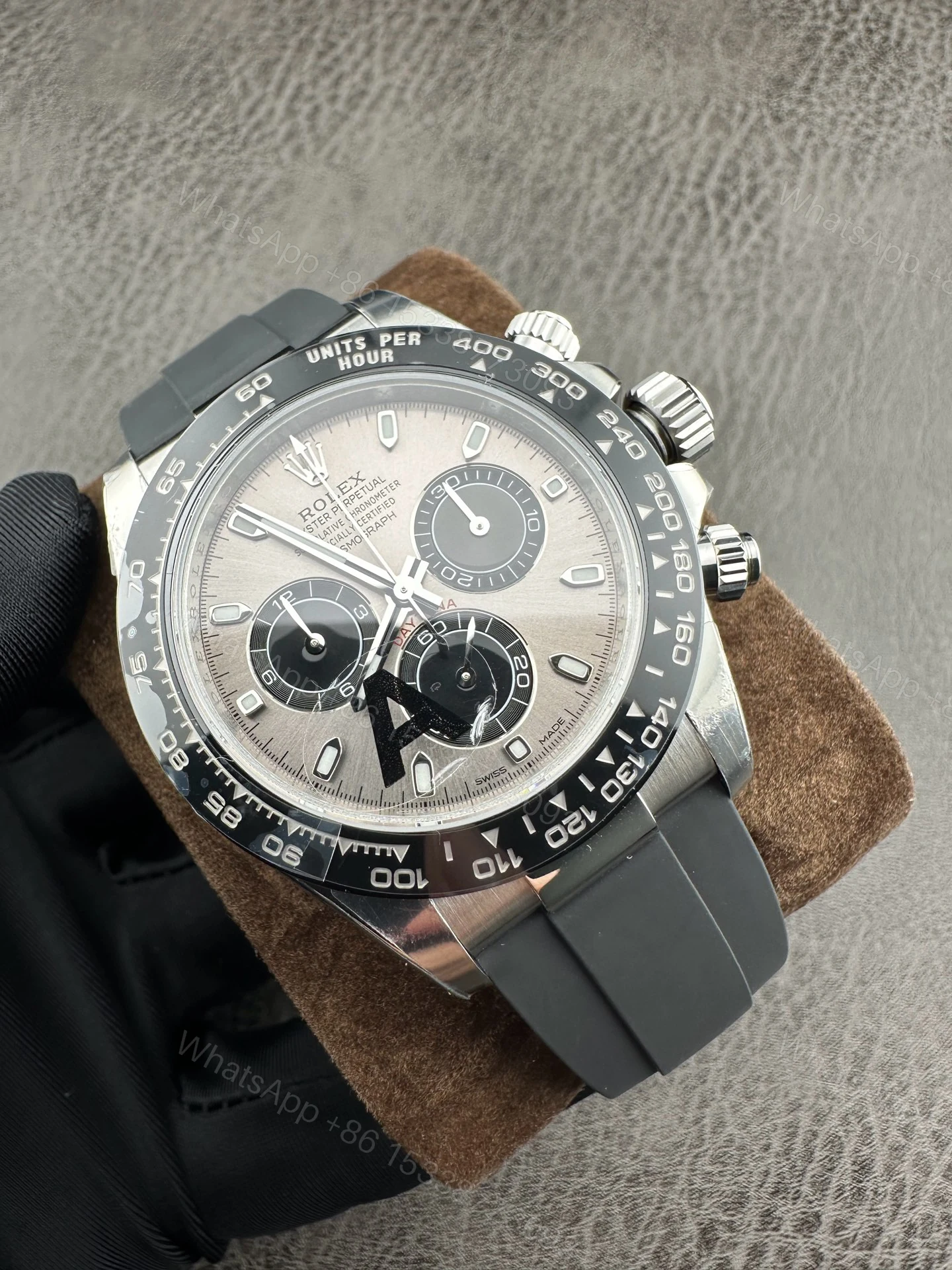 Rolex Daytona 灰盘计时橡胶带男士机械腕表 一比一复刻 — view 1