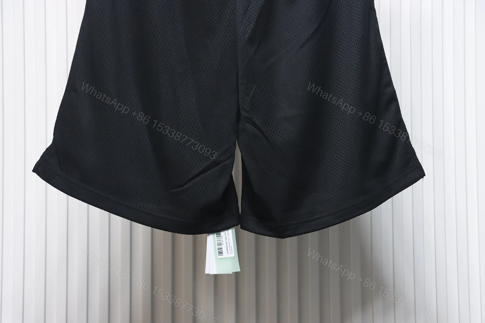 View 4 of Off-White Front Printed Mesh Shorts