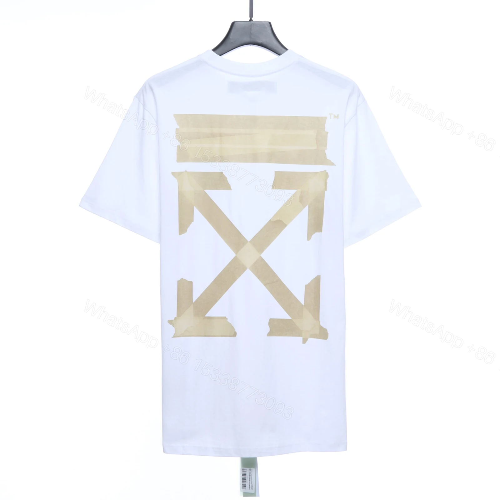 Off-White Rubber Strip Arrow Printing White T-Shirt — view 1