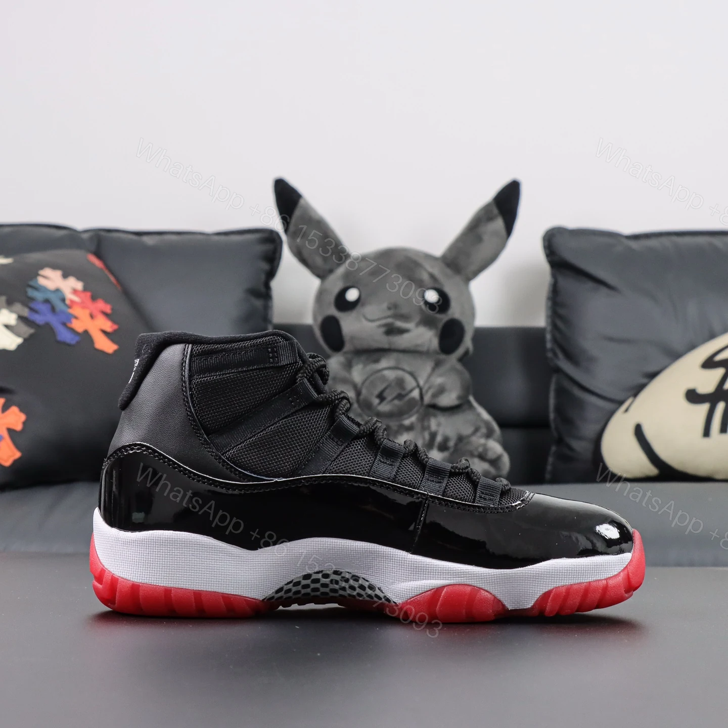 View 2 of Air Jordan 11 Retro Playoffs Bred Replica