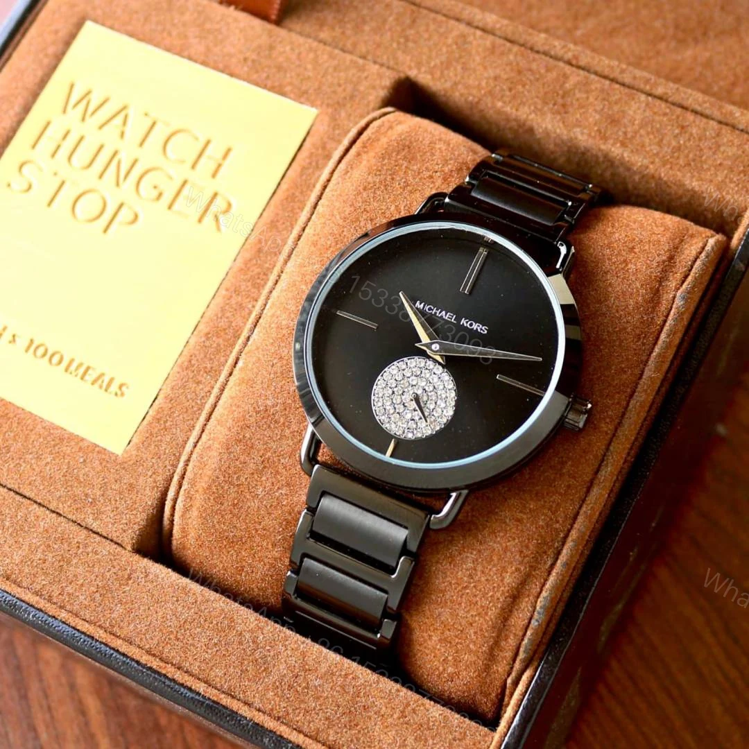 View 3 of First Copy Michael Kors Portia Japan Watch For Women Black