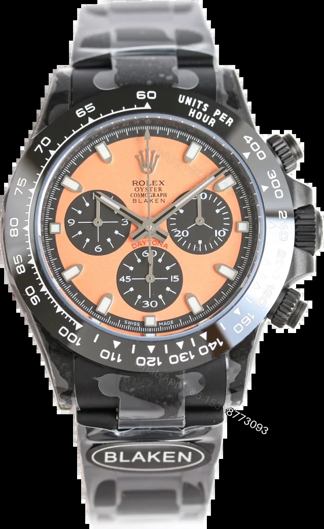 Rolex Daytona DiW Carbono Laranja 40mm Black Oyster ROLEX-DAYTONA-CARBON-ORG-40 — view 1