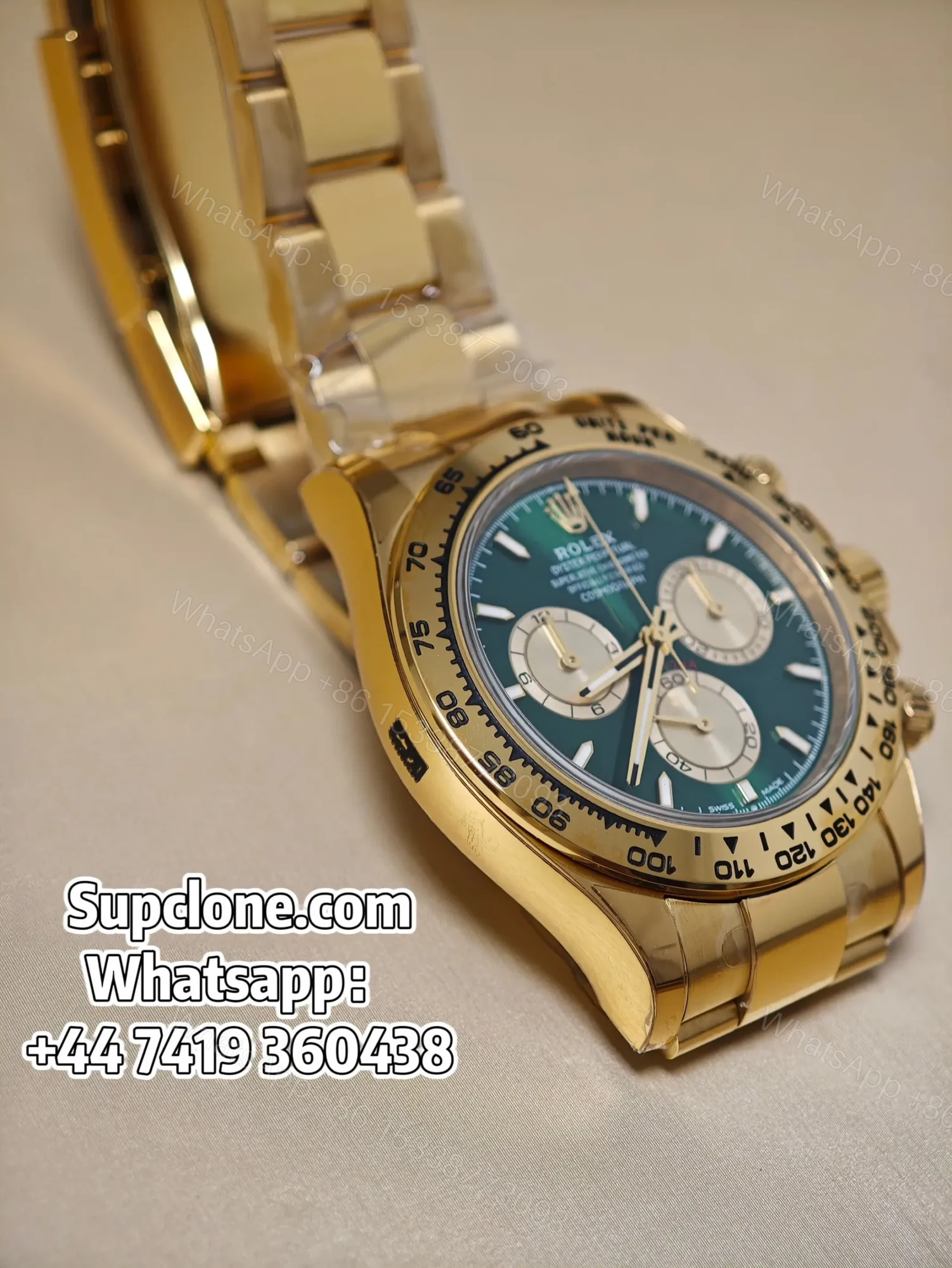 View 5 of Rolex Daytona Super Clone M126508-0008 Green Dial 4131 Movement
