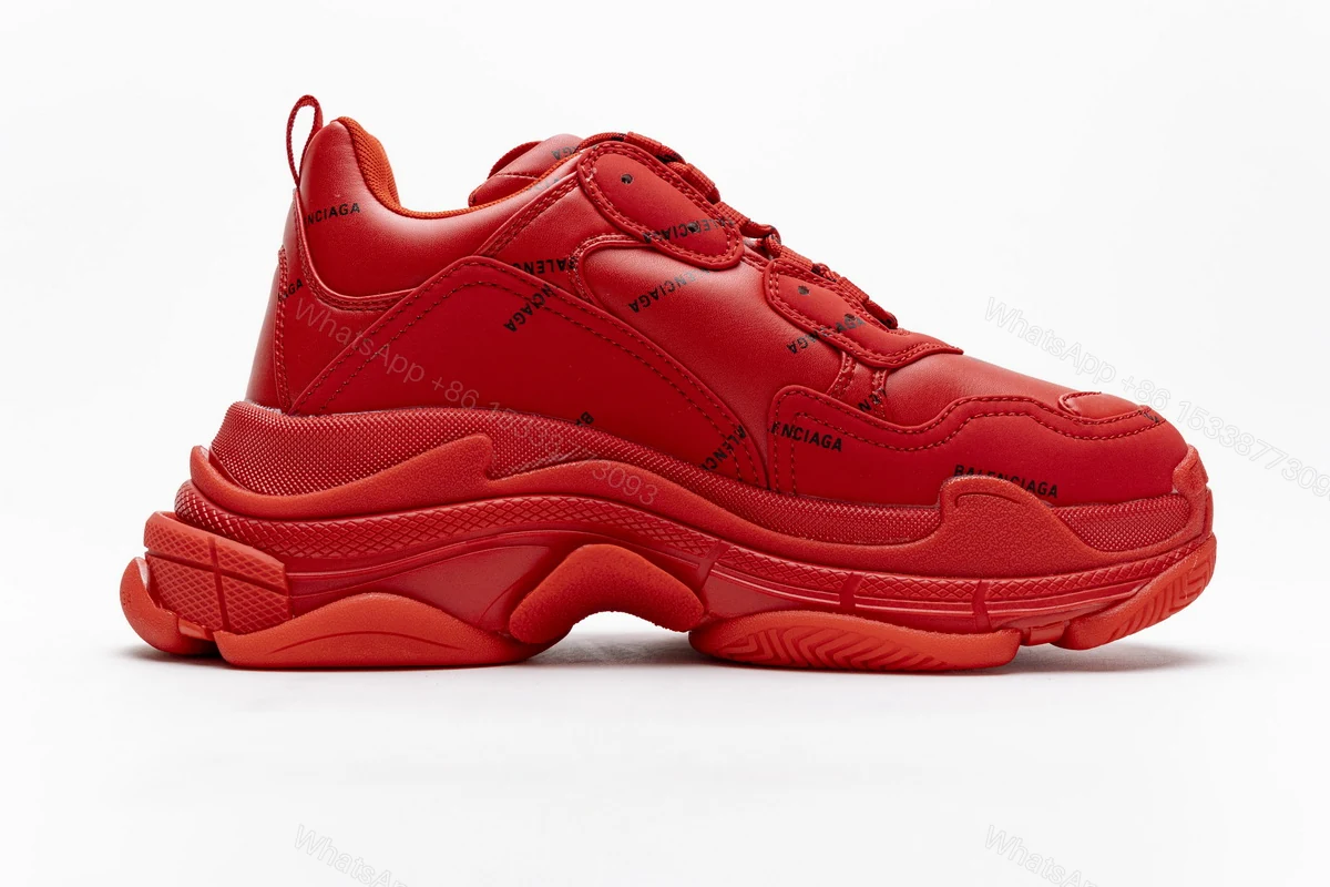 View 2 of Balenciaga Triple S Letter Bright Red 524039 W2FA1 7632