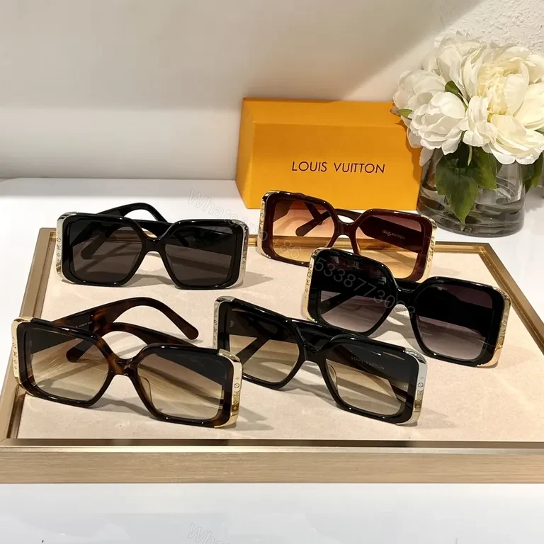 View 5 of Louis Vuitton Oversized Square Sunglasses - Premium Acetate, UV400 Protection