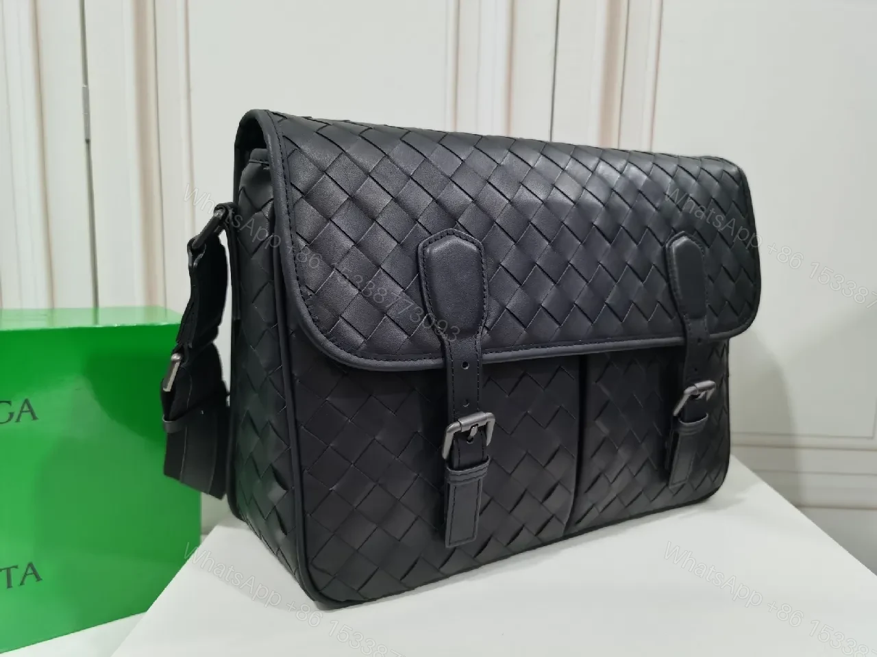 View 7 of Refined Weave Messenger Bag: Modern Texture, Everyday Versatility