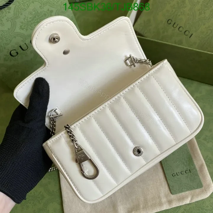 View 17 of Gucci Super Mini Bag in Blue Matelassé Chevron Leather with Silver-Toned Hardware 496474