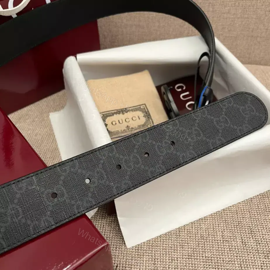 View 4 of GUCCI BELT WITH INTERLOCKING G BUCKLE 4CM – B103