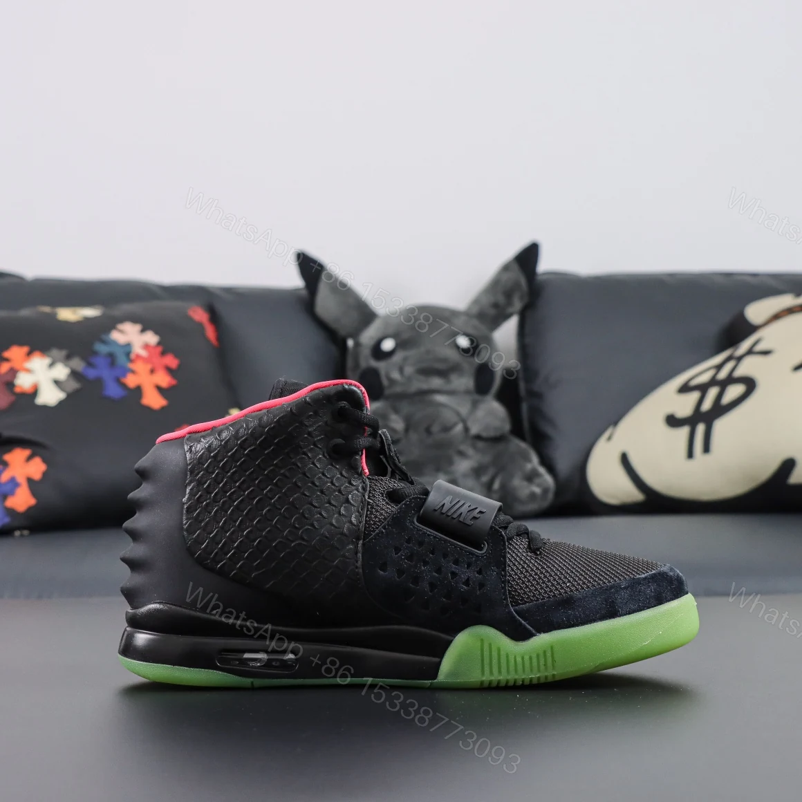 View 2 of Nike Air Yeezy 2 Solar Red Reps