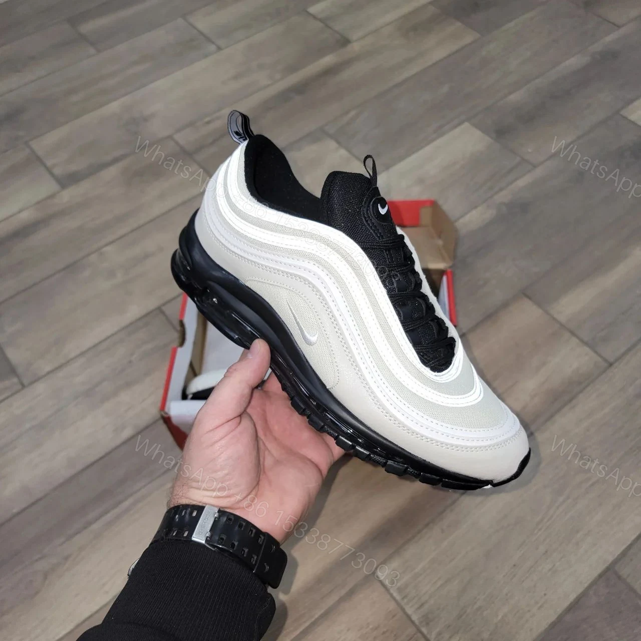 View 6 of FIRST COPY Nike Air Max 97 Light Bone | Premium Replica Sneakers India