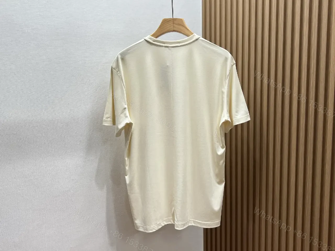 View 11 of Olive Cotton Draped Tee — Minimalist Luxe Comfort