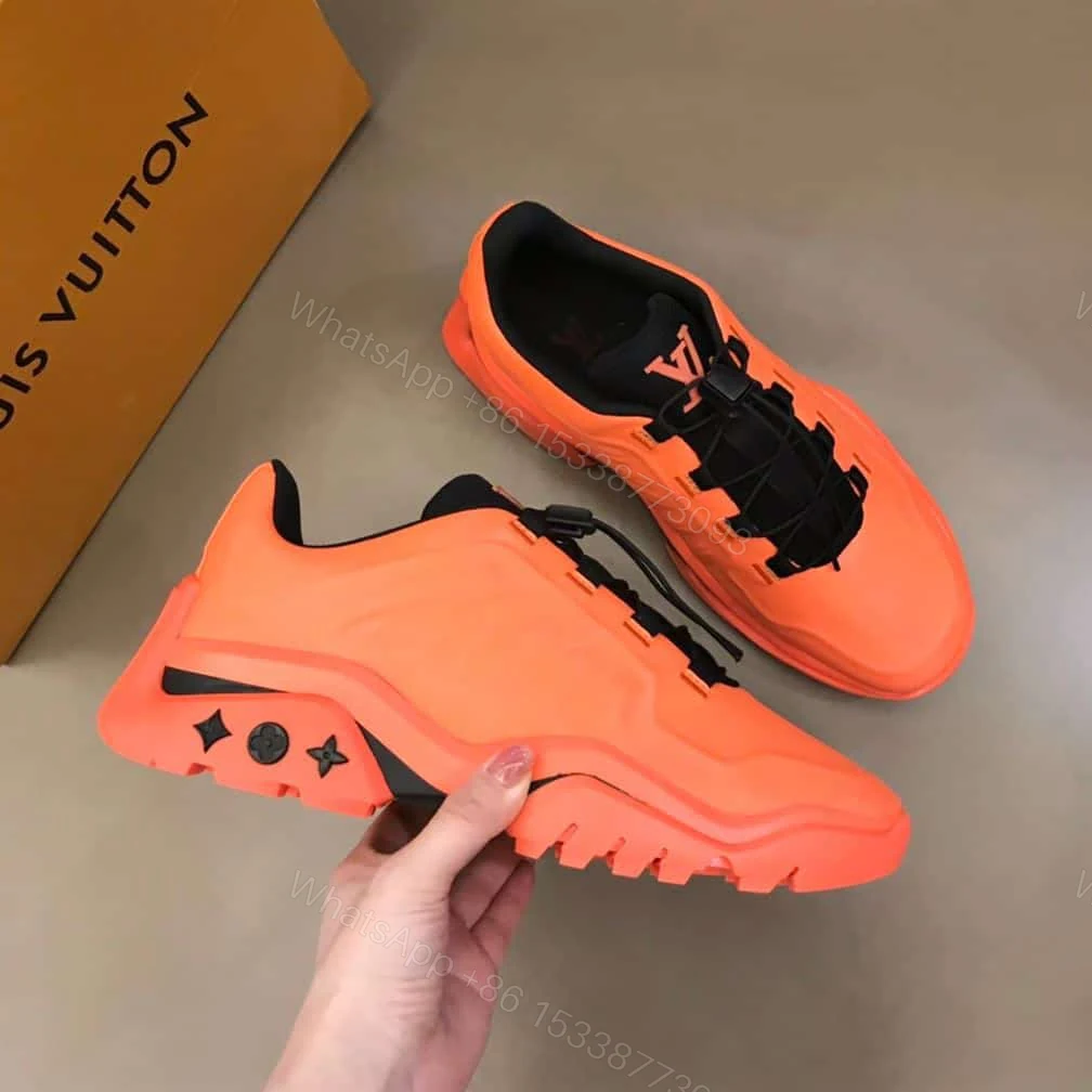 View 4 of Louis Vuitton Millenium Sneakers In Orange – LV272