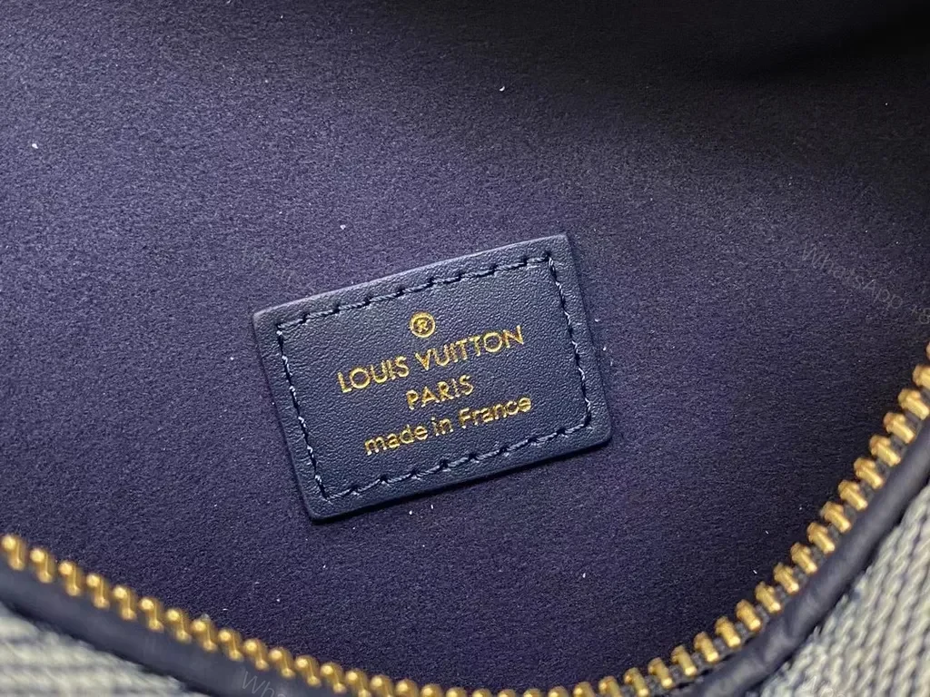 View 3 of Chic Navy Monogram Satchel â€” Everyday Luxury Bag