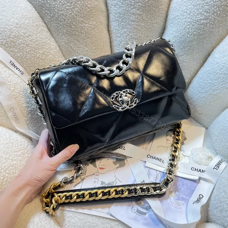 View 3 of Chic Quilted Flap Bag: Signature Chain, Leather, Day-to-Night