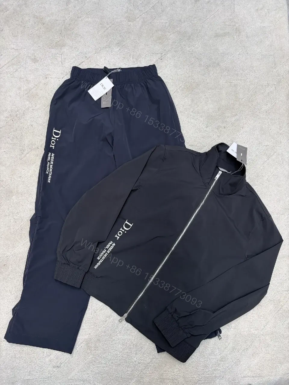 View 9 of Premium Lightweight Biker Jacket with Subtle Dior-Inspired Accents