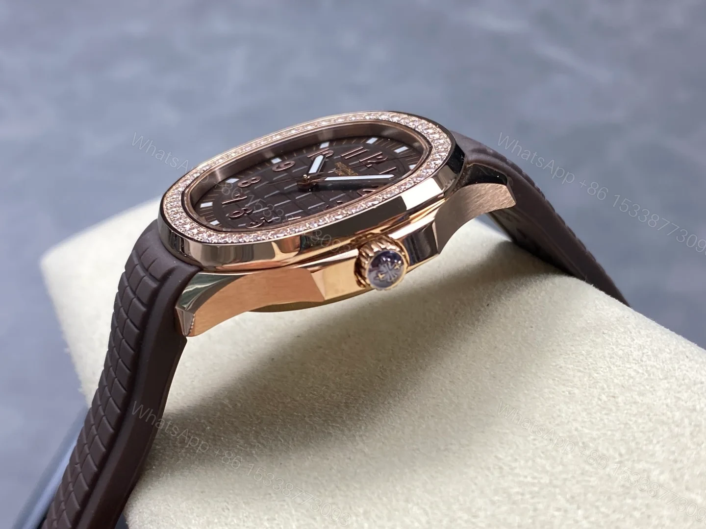 View 6 of Patek Philippe Aquanaut Luce Self-Winding Rose Gold Taupe 5268/200R-010 38MM