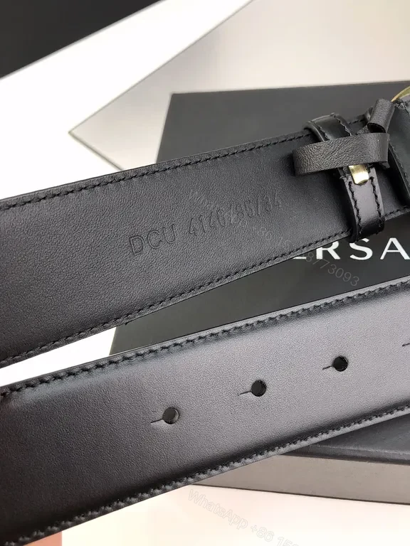 View 2 of Iconic Medusa Buckle Belt â€” Luxury Italian Leather Belt