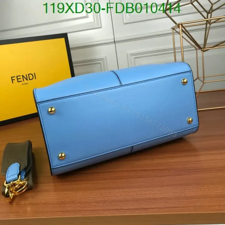 View 8 of Fendi Peekaboo X Lite Oversized Handbag KN55478