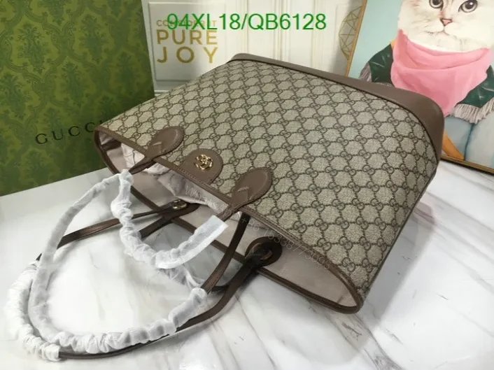 View 4 of Gucci Lookalike Handbag Brown Leather Medium Size