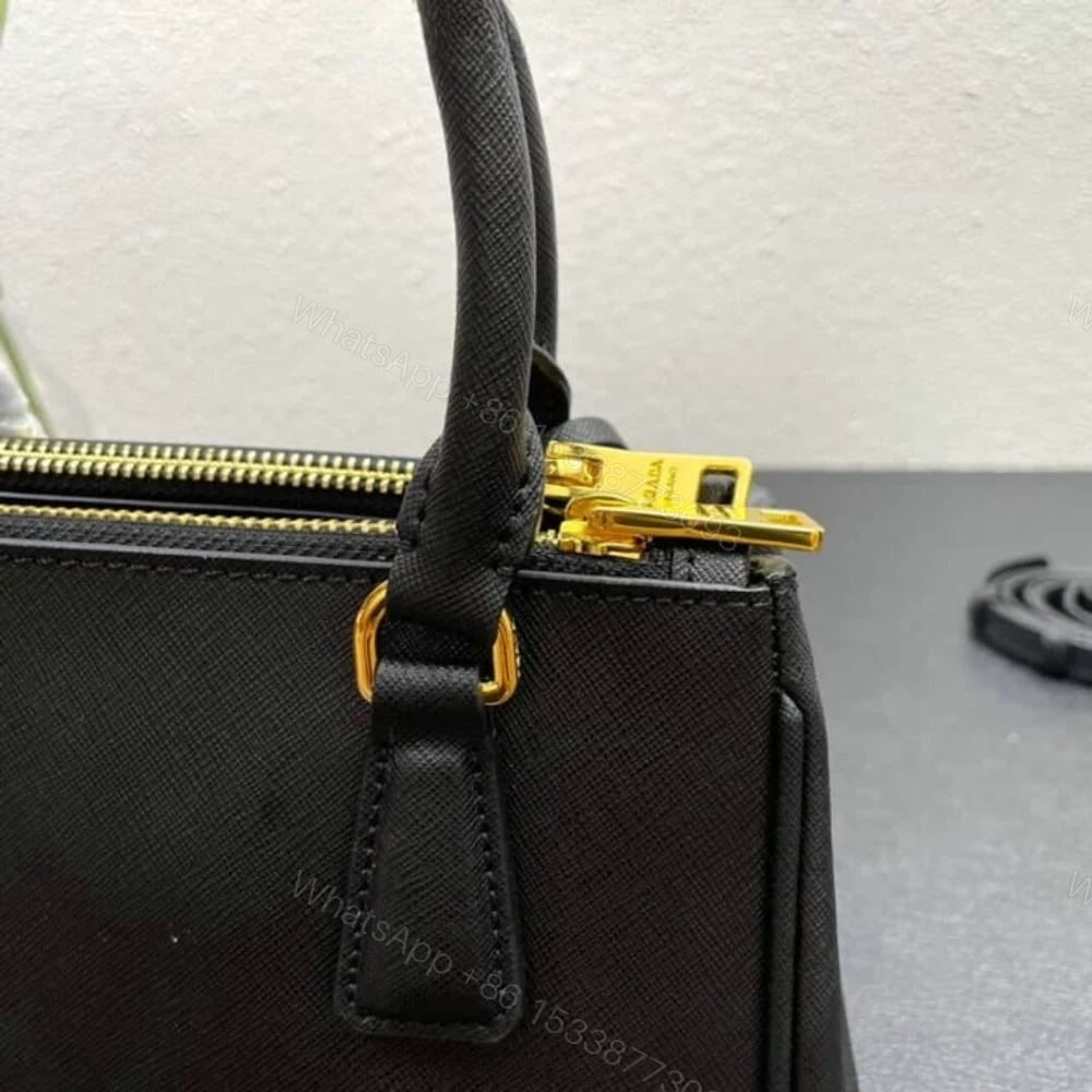 View 4 of Prada Galleria Saffiano Mini Bag Black 20Cm