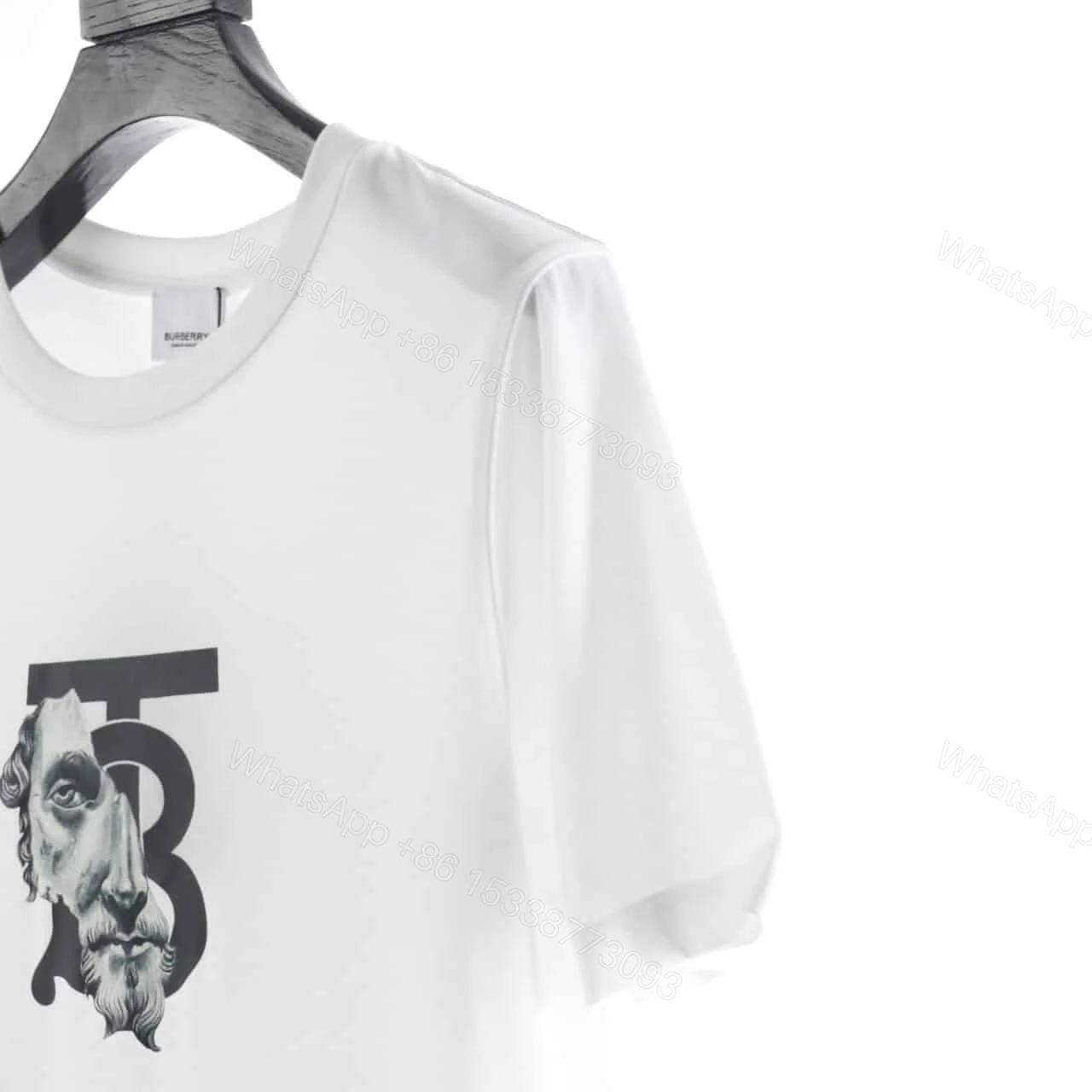 View 4 of BALENCIAGA ANGEL PRINT CREW NECK T SHIRT
