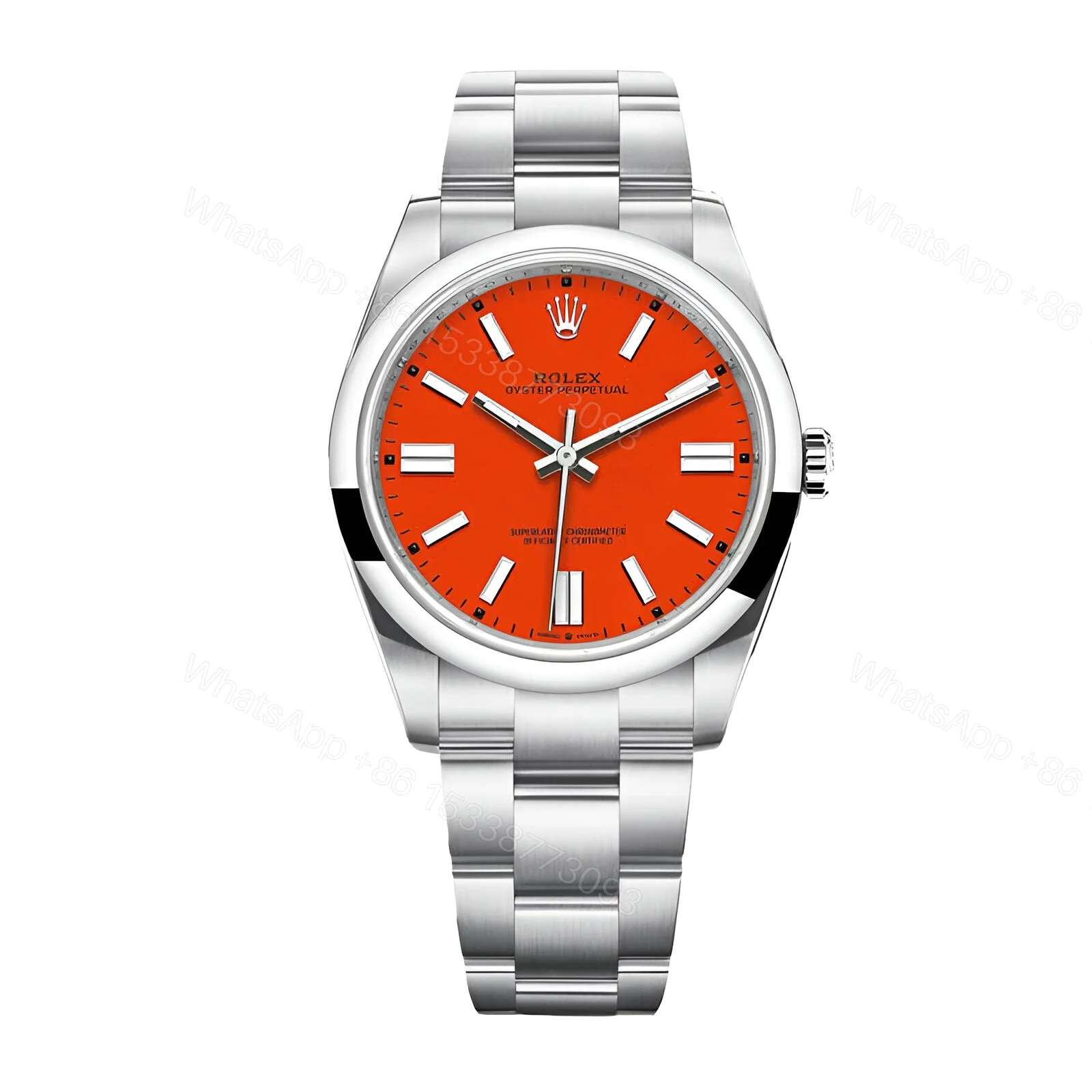Rolex Oyster Perpetual Red Dial 126000 Replica — view 1