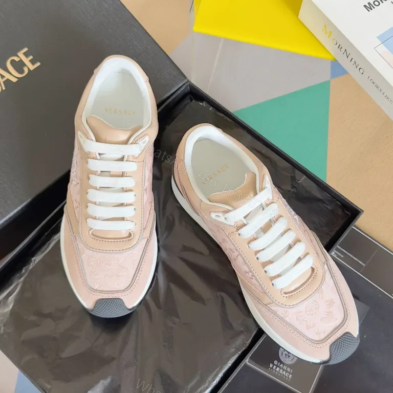 View 5 of Soft Blush Leather High-Tops: Luxe Comfort Sneakers